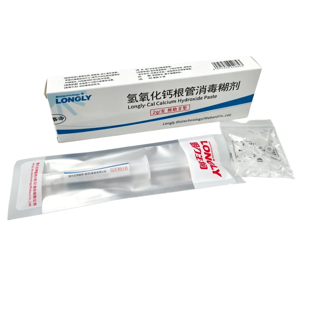 2g Calcium Hydroxide Dental Paste Root Canal Disinfection & Temporary Sealing Material, Dentistry Consumable Injectable Type II