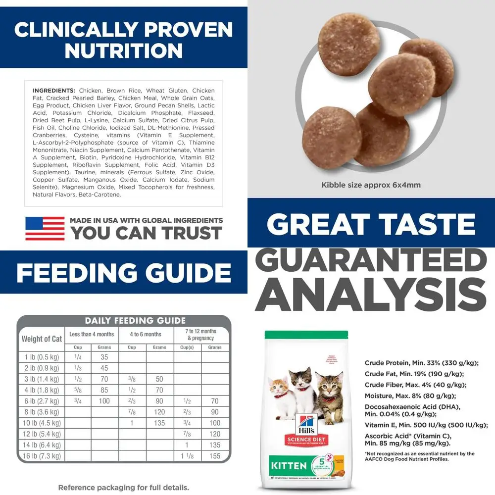 

Сухой корм для котят премиум-класса, 7 фунтов, со вкусом курицы