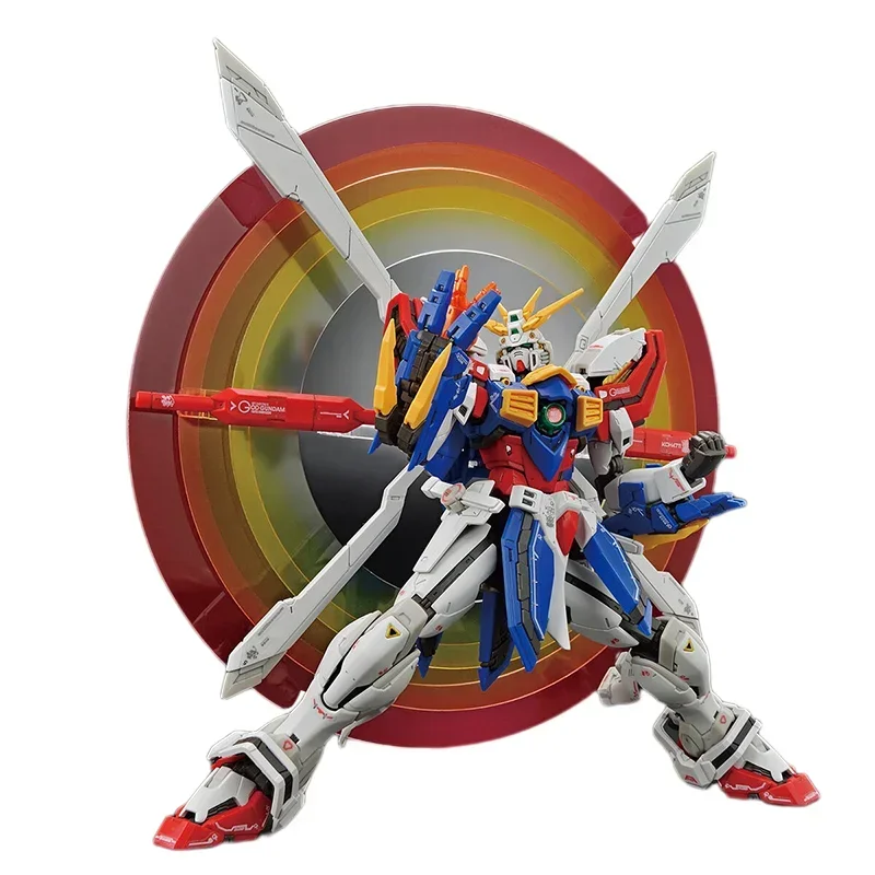 Bandai Origina RG 1/144 Gundam GF โมเดลประกอบ13-017NJII ตุ๊กตาขยับแขนขาได้อนิเมะของเล่นสะสมของขวัญวันหยุดวันหยุดสำหรับเด็ก