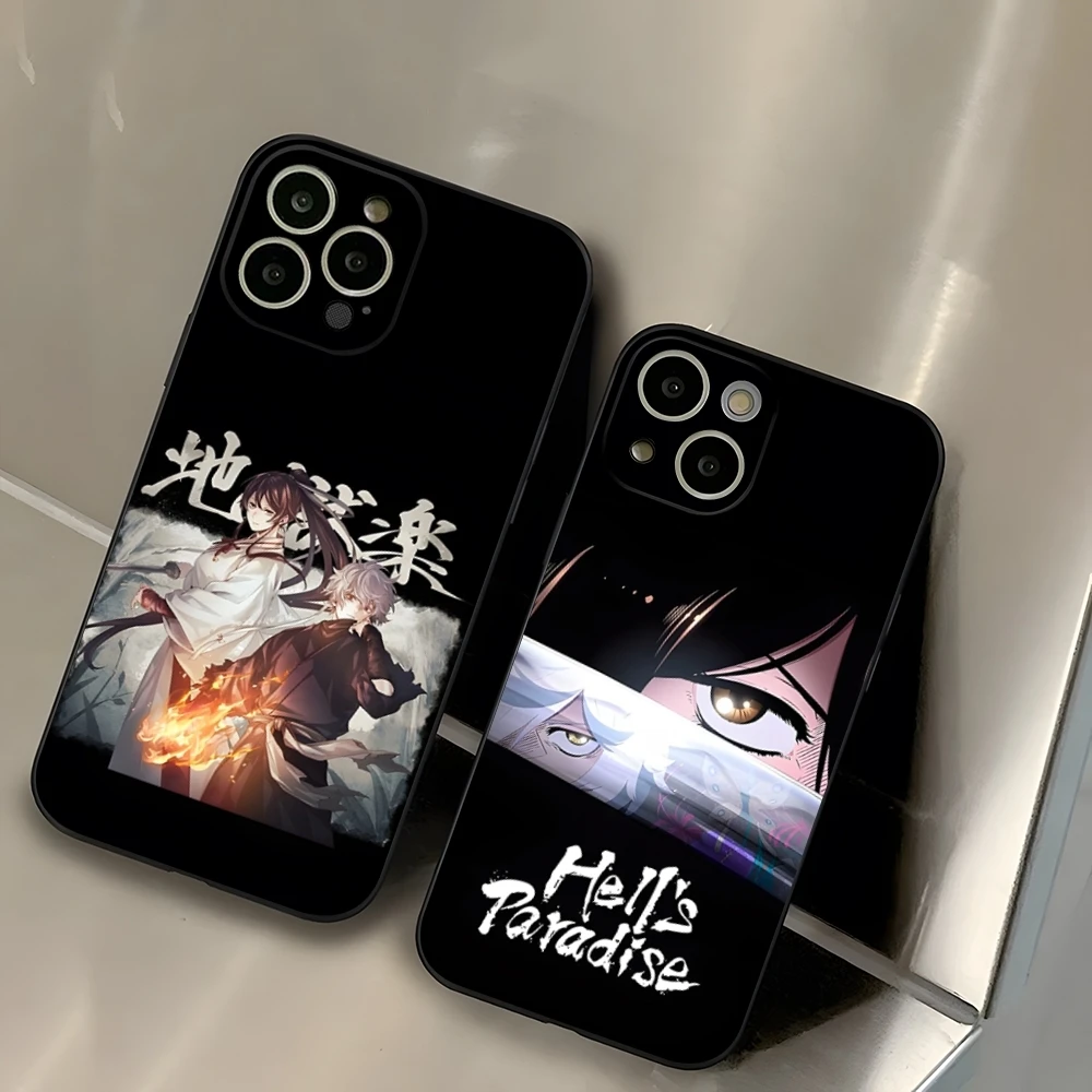 Hell’s Paradise Jigokuraku Phone Case For 14 Pro Max For Iphone 13 16 14 15 12 Mini 11 Xr X Xs Pro Max 8 7 6 Plus Back Cover