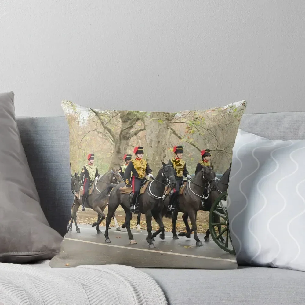 King's Troop Royal Horse Artillery Throw Pillow Luxury Pillow Cover Sofa Cover Plaid Sofa Ornamental Pillow