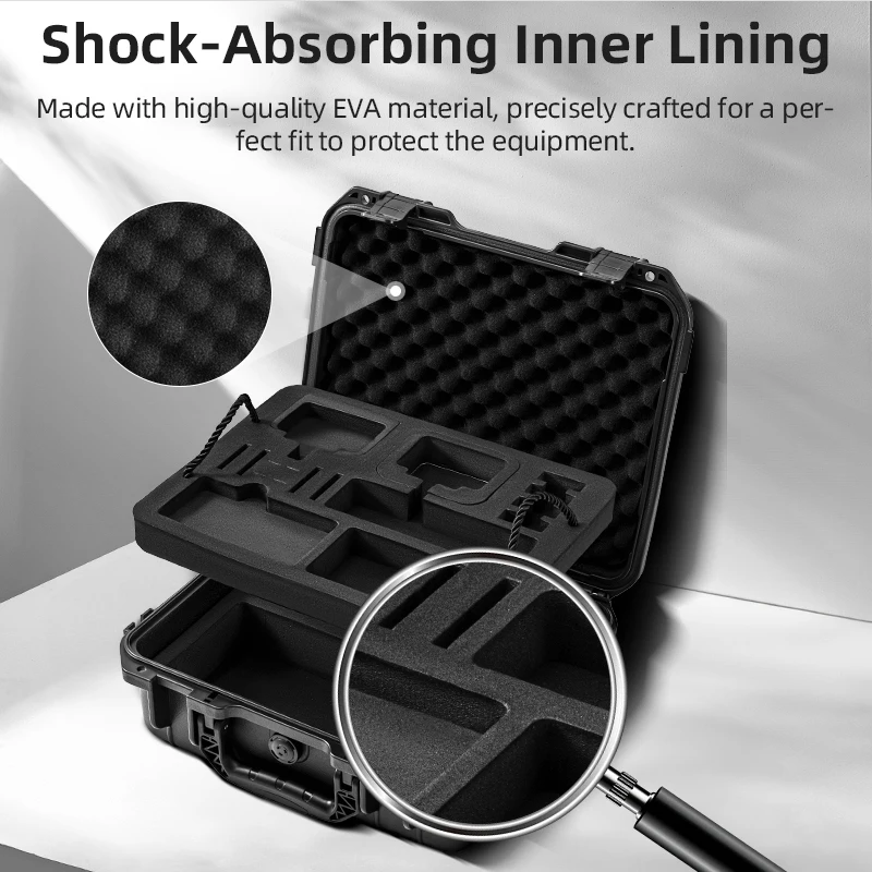 STARTRC PHOTO Doppelschichtige wasserdichte Hartschalen-Tragetasche für DJI Osmo Action 6/5 Pro/4/3 Zubehör Reise-Tragetasche Schutzhülle – Detail 9