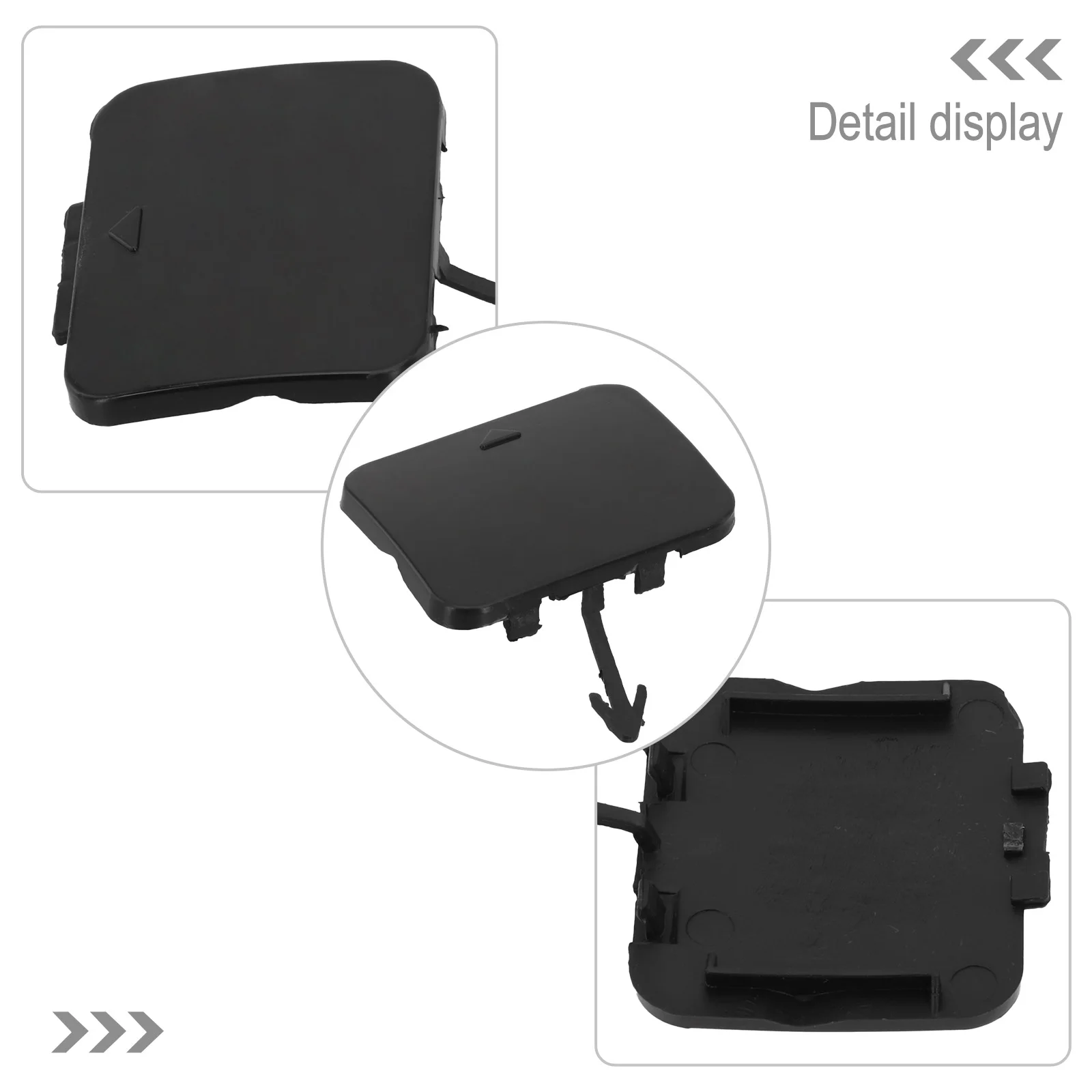 For BMW 5-Series E39 2001-2003 Front Bumper Tow Hook Eye Cap Trailer Lid Cover Replacement 51118212527 ABS Towing Hook Cover