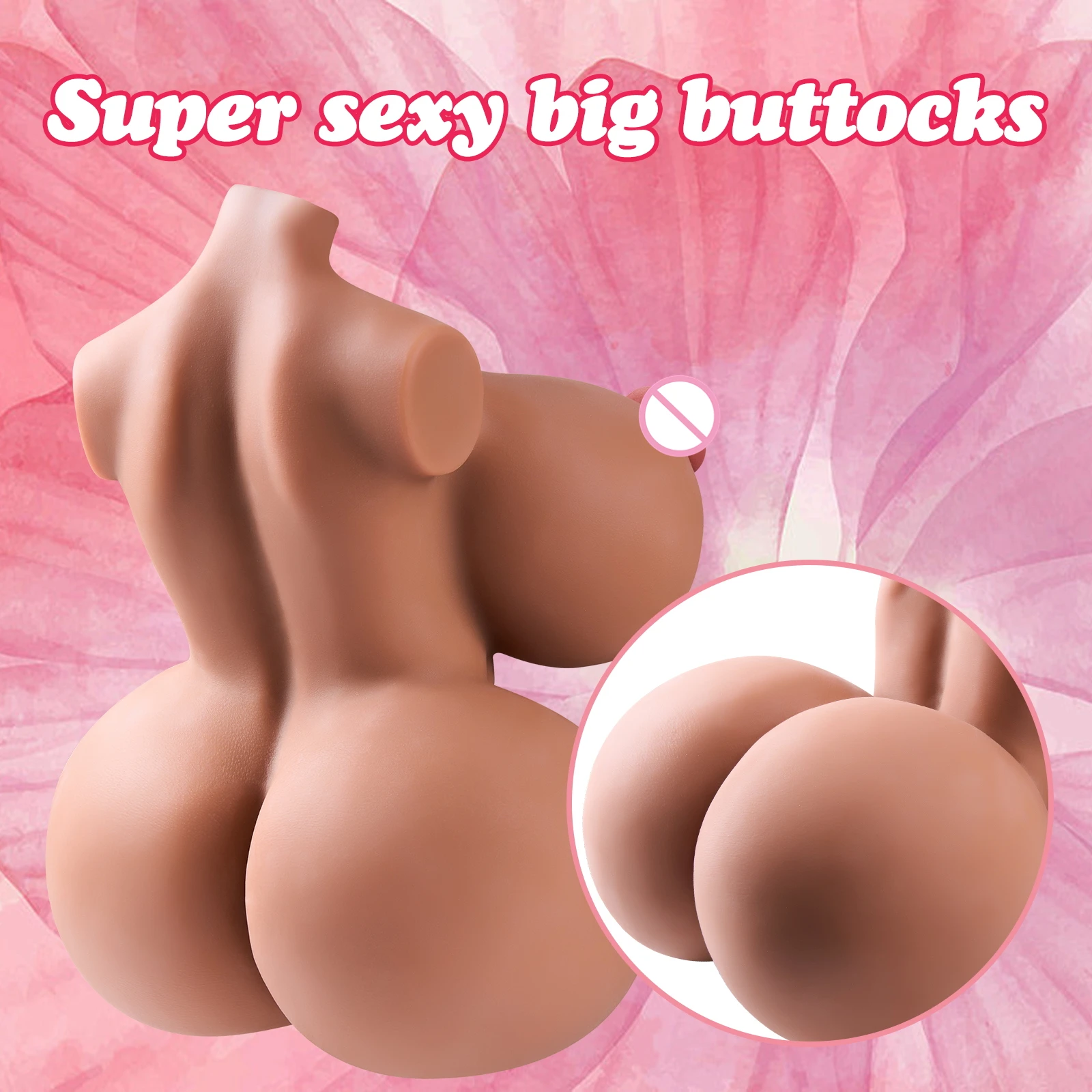 24lb Adult Sex Doll Male Masturbator, 4 in 1 Female Torso Doll with Big Boobs, 3D Realistic Sex Dolls Sex Penetrable Nipples Toy