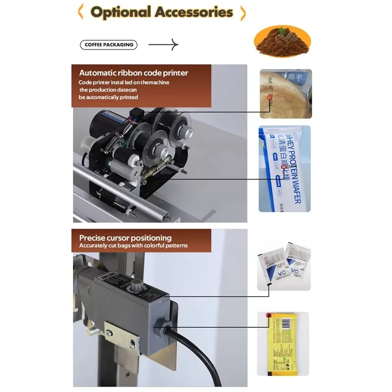 Automatic Coffee Powder Packaging Machine Vertical Form Fill Seal Packer For Ground Coffee Beans