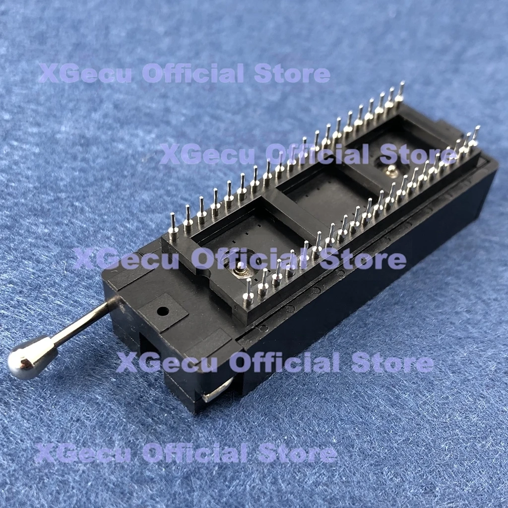 One PCS สีดำ 40 PIN Universal ZIF ซ็อกเก็ต DIP IC MCU + 40 PIN รอบหลุม