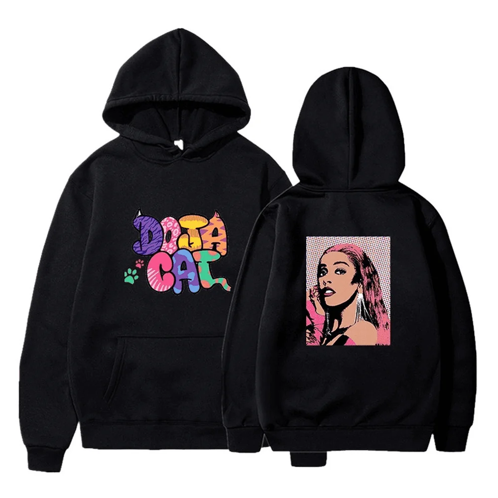 Doja Cat The Scarlet Tour Merch Hoodies Winter Men/Women Hooded Sweet Streetwear LongSleeve New Logo Sweatshirt