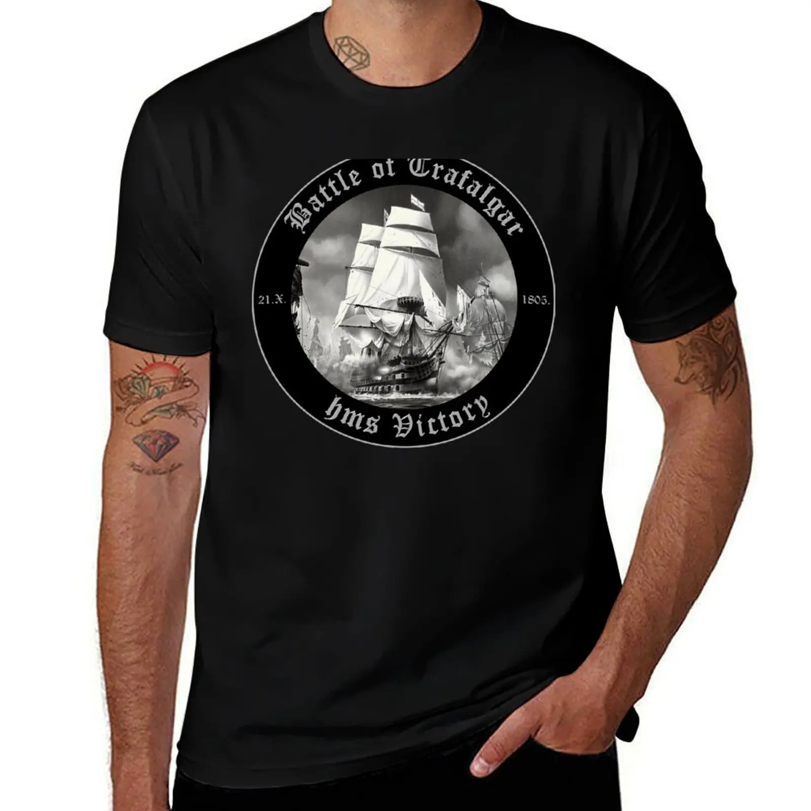 

BATTLE OF TRAFALGAR T-Shirt Basic Comfort Fit T-Shirt for Men