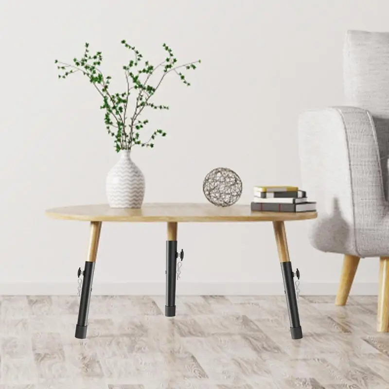 4 Pcs Table Leg Extenders Foldable Desk Risers Easy Use Sturdy Bent Leg Folding Table Extensions For Countertops Cabinets Tables