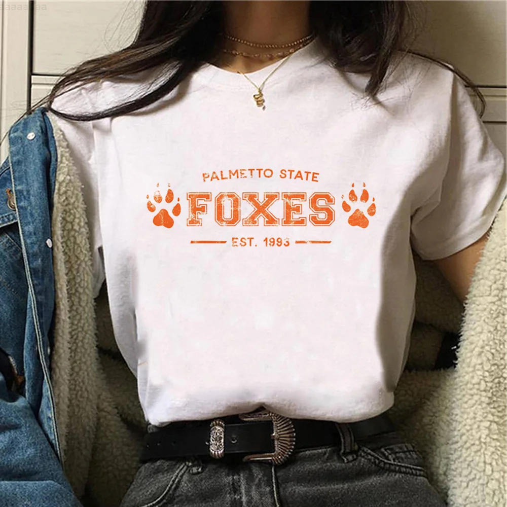 All for the Games Palmetto State Foxes t-shirts women streetwear harajuku graphic t-shirts girl Japanese clothes