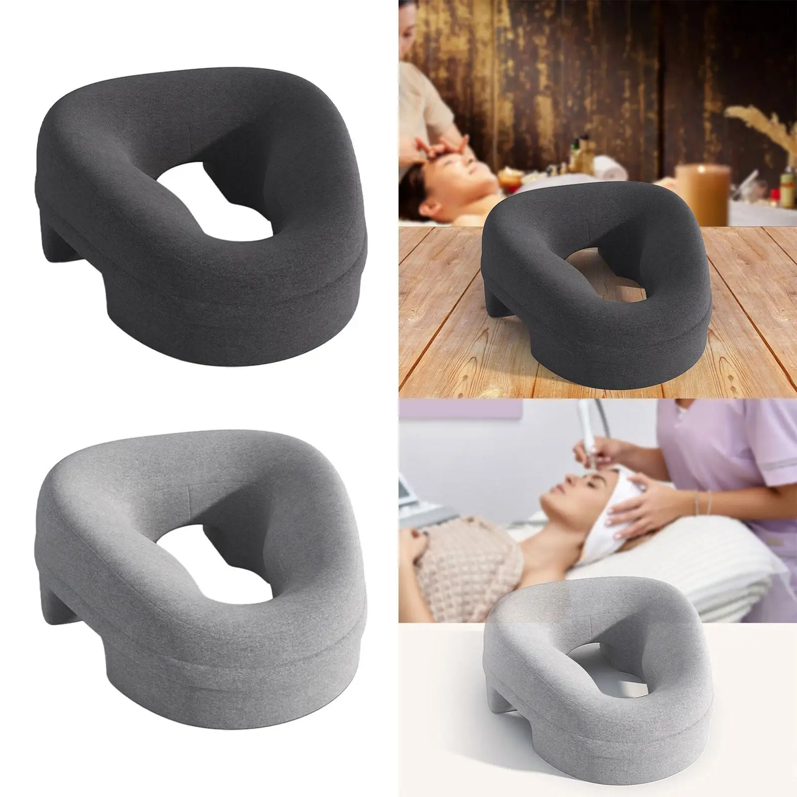 Comfort Memory Foam Face Down Pillow Ergonomic Support Sleep Pillow for Home Spa Prone Rest