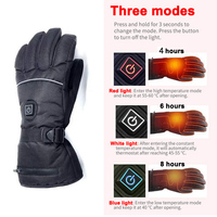 Motorcycle Electric Heated Gloves Touch Screen Finger Heat Resistant Winter Thermal Warm Mittens Bicycle Sports Cycling Skiing