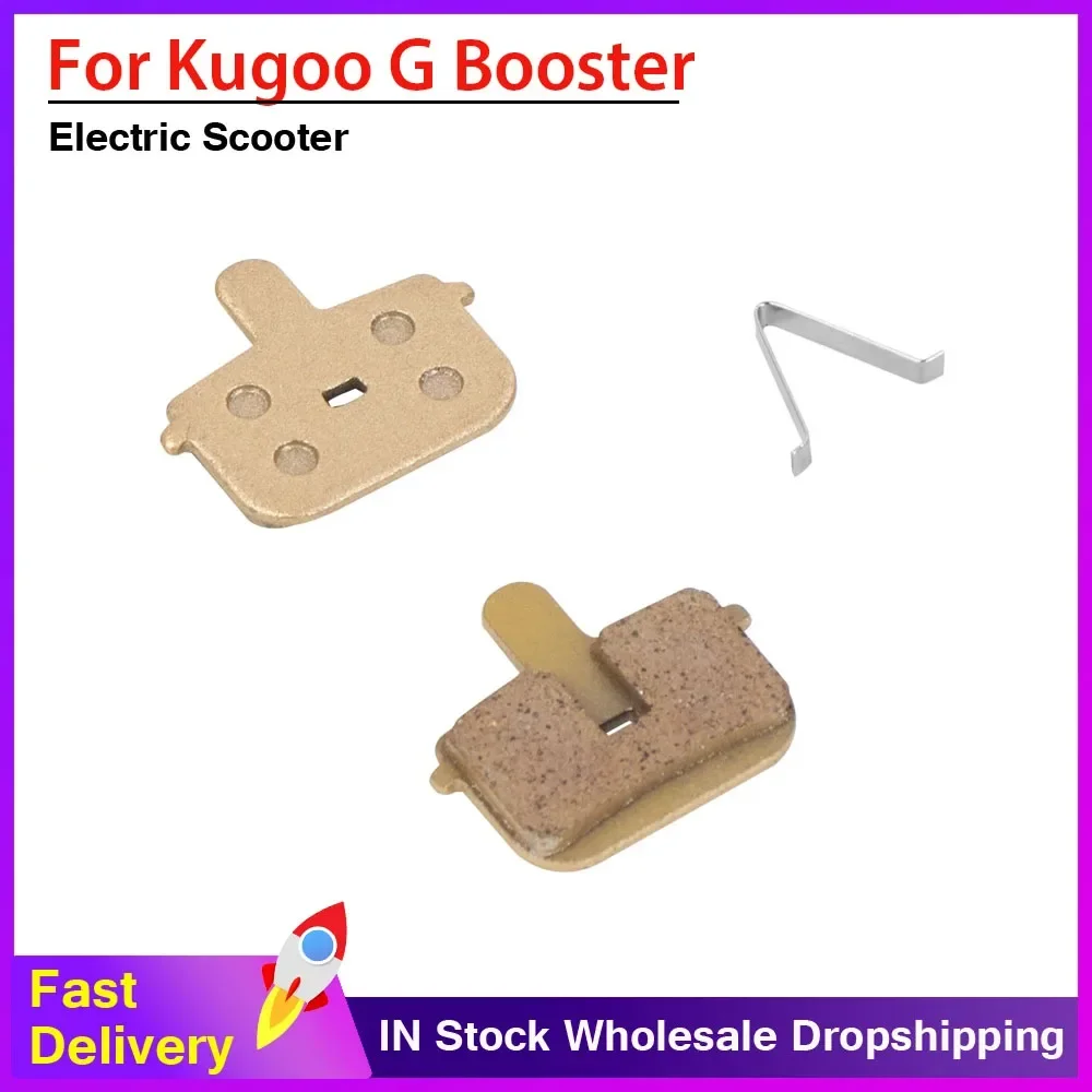 Pastilhas de freio a disco semimetálicas para scooter elétrica, para kugoo g-booster, pinça de freio retangular, acessórios de pastilhas de fricção
