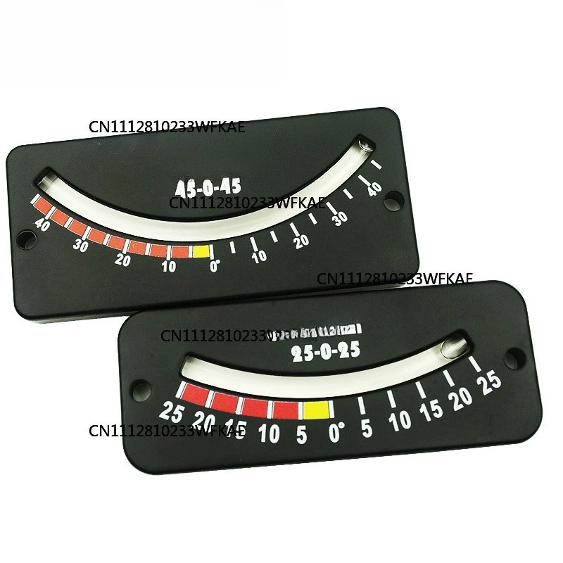 4pcs 10-0-10/25-0-25/45-0-45  Inclinometer Mini Protractor Inclinometer angle measuring Instrument Tilt Gauge Slope Meter