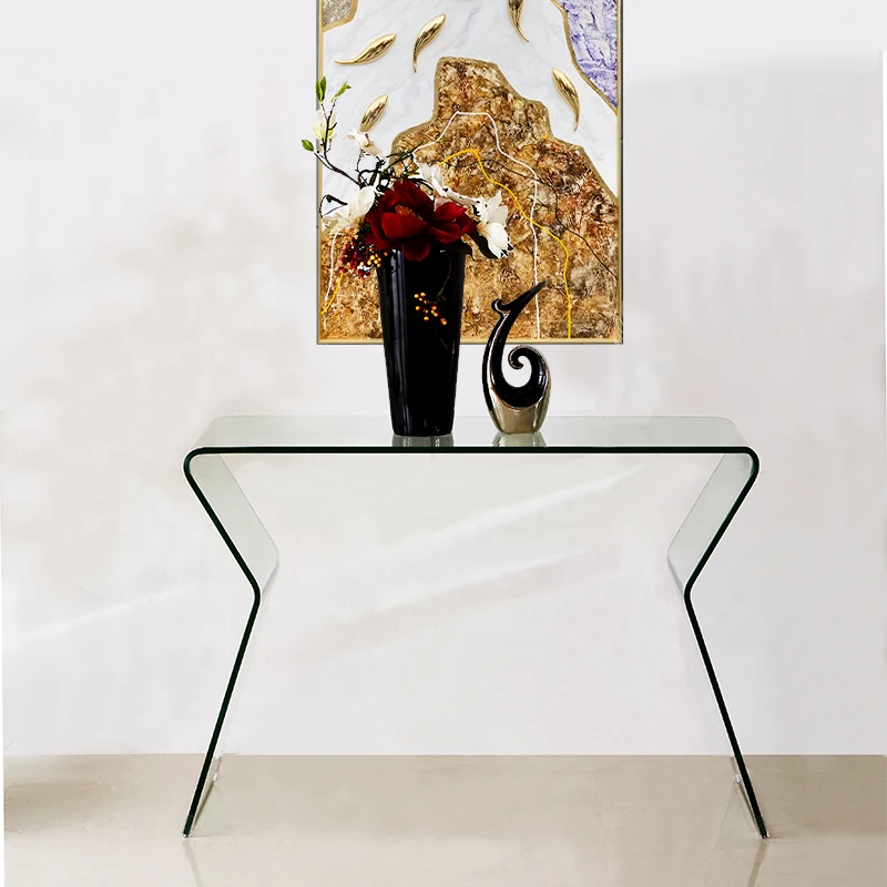 Customized living room entrance cabinet, modern simple light luxury entrance table, narrow strip case against the wall