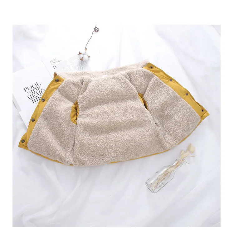 2026 Herbst Winter Kinder Plus Fleece Weste Baby Jungen Mädchen Lammwolle Gefütterte Druckknopf Warme Ärmellose Jacke Kinderkleidung – Detail 15