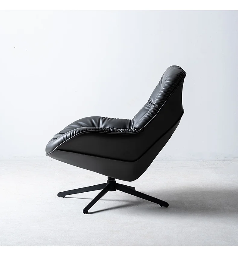 Nordic light luxury single leisure swivel chair