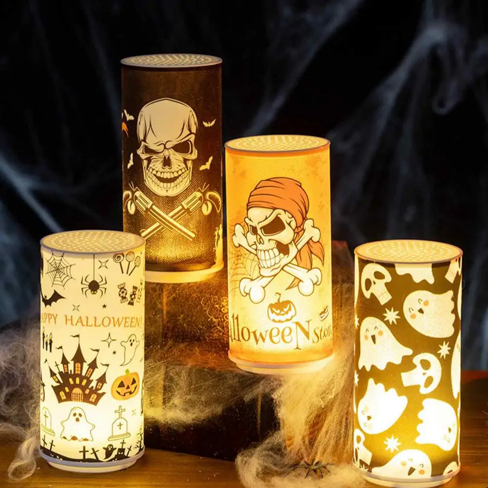 Halloween Electronic Candles Flameless Led Candles for Home Halloween Electronic Flameless Candles Flickering Led for Haunted