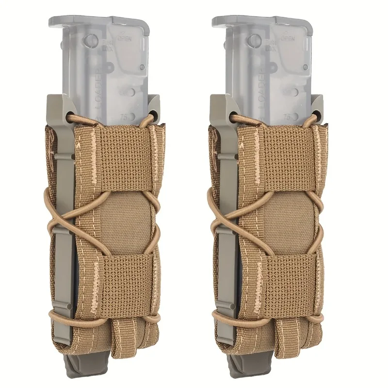 tical pistol single magazine 9mm elastic quick-draw holster military enthusiast MOLLE tool kit