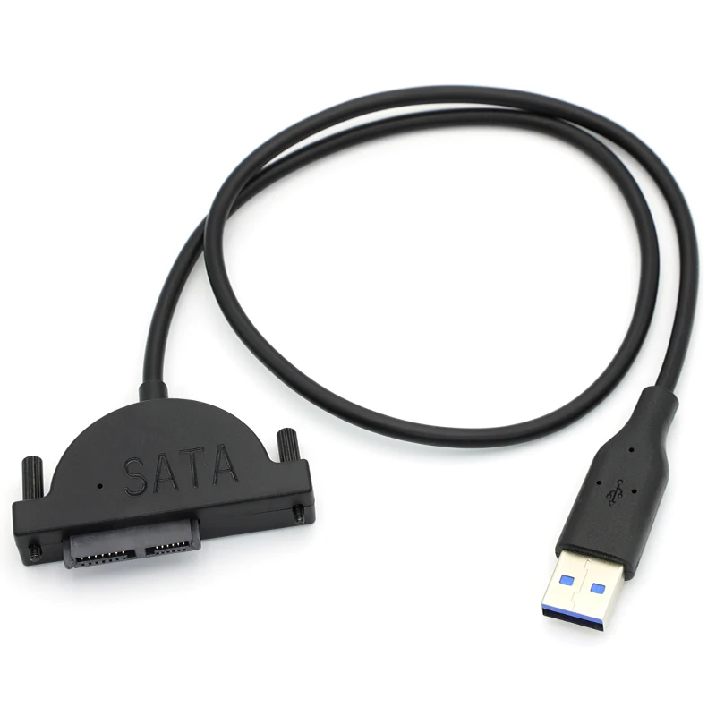 USB 2.0 to SATA 7+6 PIN Cable CD/DVD-ROM Drive Cord Optical Driver Adapter Data Transfer Cable For PC Laptop Notebook