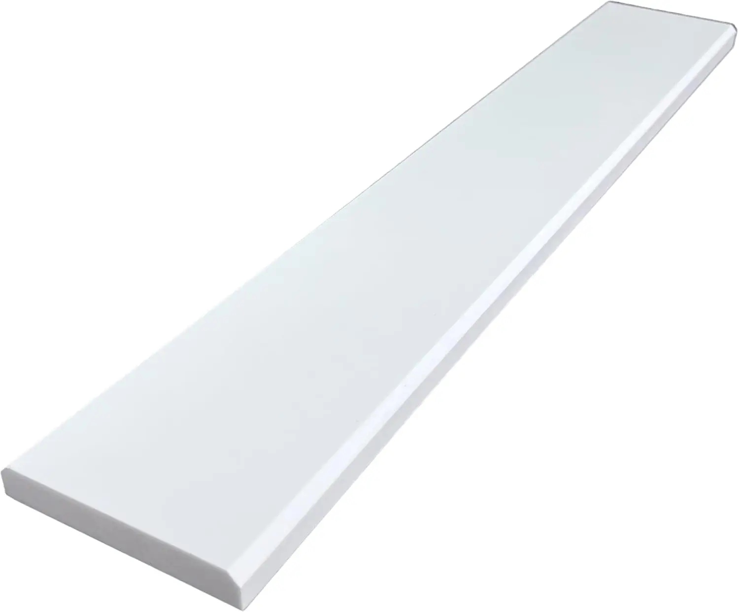 Super White Engineered Marble Threshold Double Bevel for Floor Transitions (4