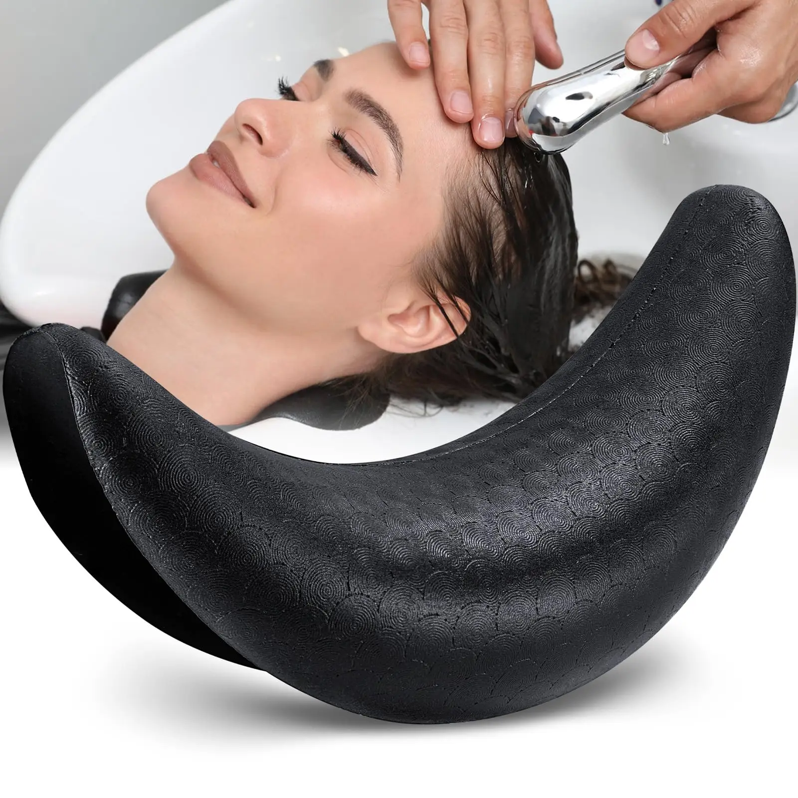 Babertop Beauty Salon Silicone Hair Washing Sink Cushion Shampoo Bowl Gel Neck Rest Pillow Home Use Barber Tool