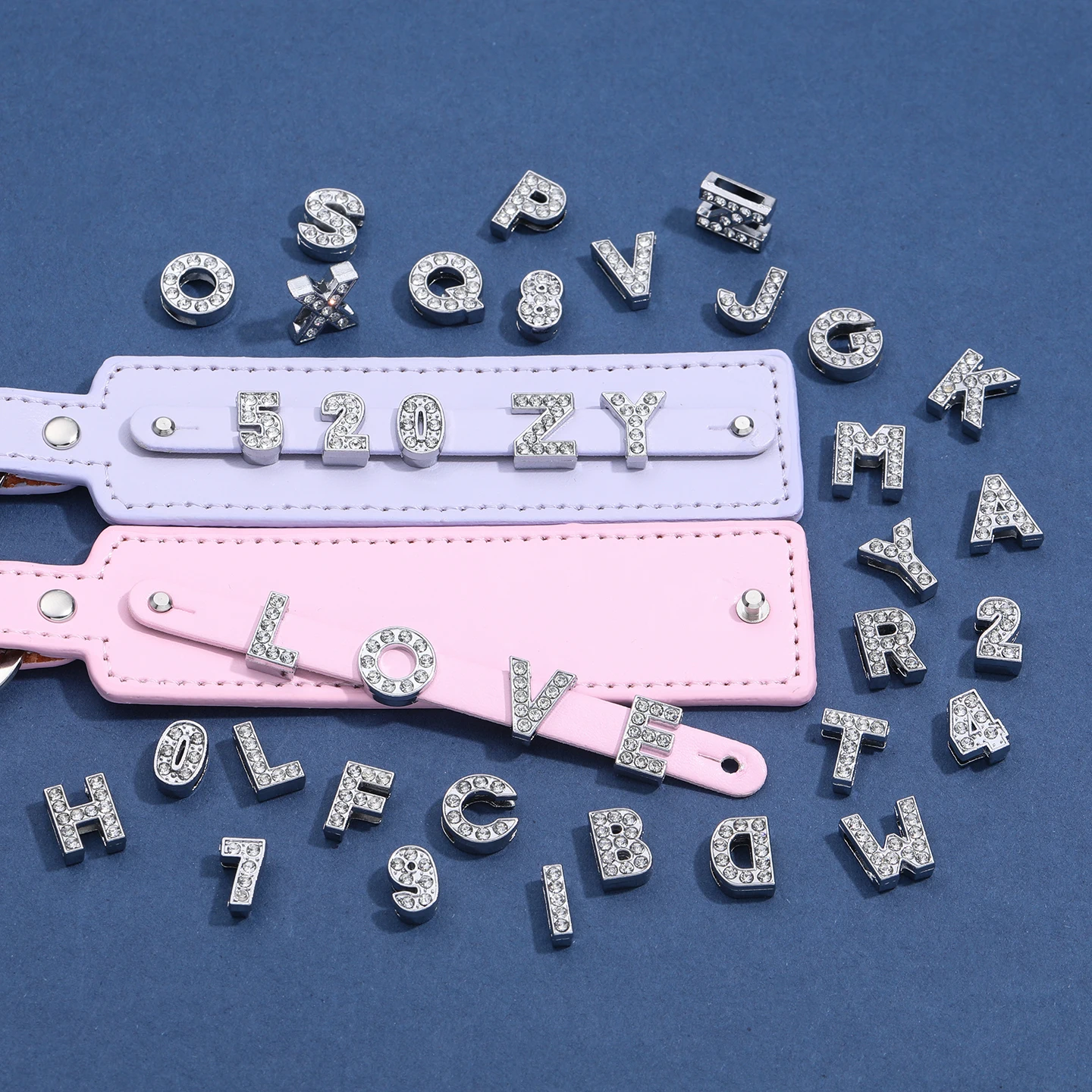 

A-Z Letter Bead Alloy Glass Rhinestones Shape Loose Spacers Beads for DIY Handmade Necklace Bracelet Jewelry Making Accessories