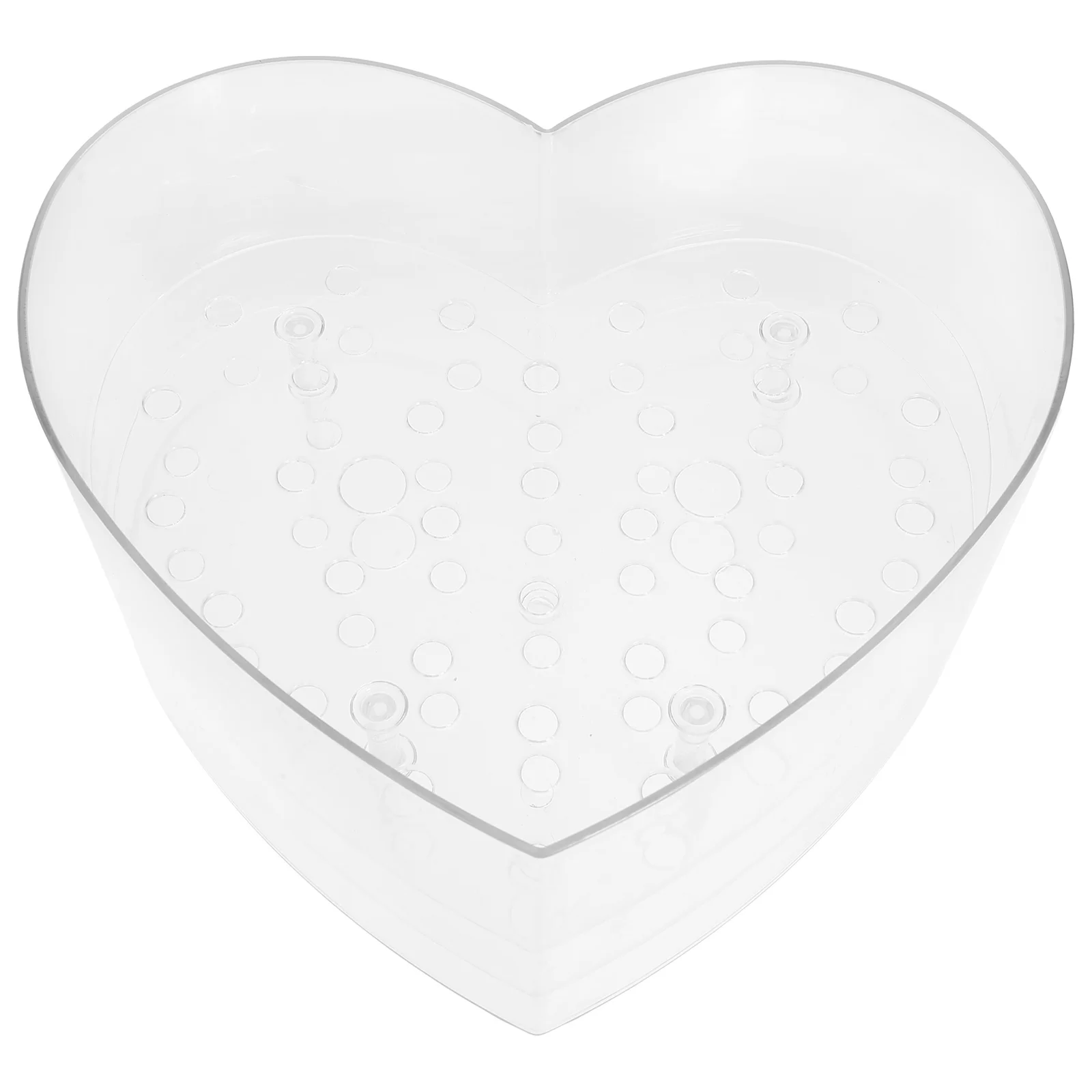 

Heart -shaped Decorative Box Boxes Flower Round for Bouquets Wedding Favor Items Acrylic Flowers Mother Holder