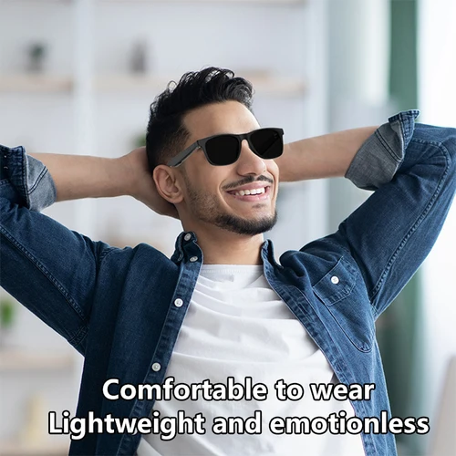 Imagen 2 del producto Gafas Inteligentes Lenovo con Control Remoto Táctil, Cámara para Fotos, Grabación, Traductor, Asistente de Voz, Gafas Bluetooth Inalámbricas para Adultos