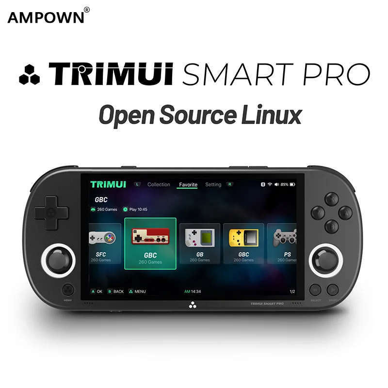 

AMPOWN TRIMUI SMART PRO Portable PS2 Gaming Handheld Retro Arcade PSP gaming console