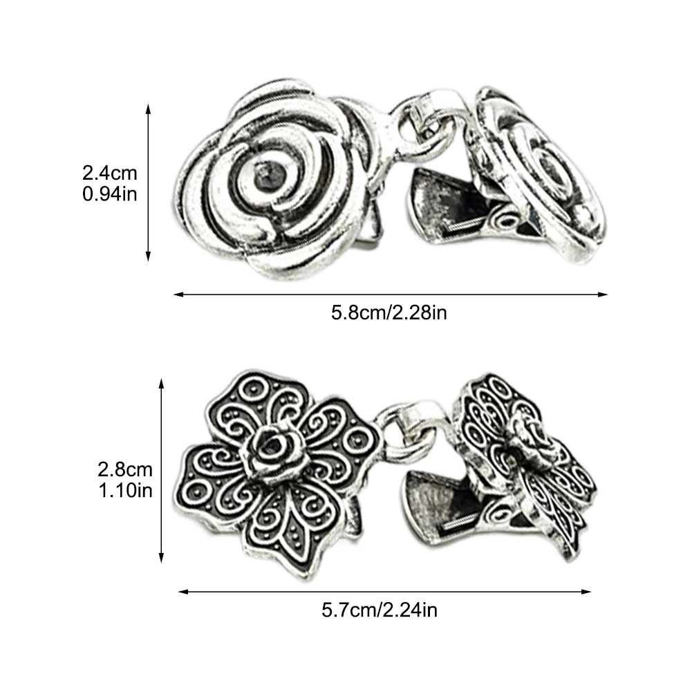 5pcs Cardigan Clips Brooches Vintage Metal Shirt Dress Sweater Scarf Brooches Alloy Shawl Pins Collar Clip For Cardigans Clothes