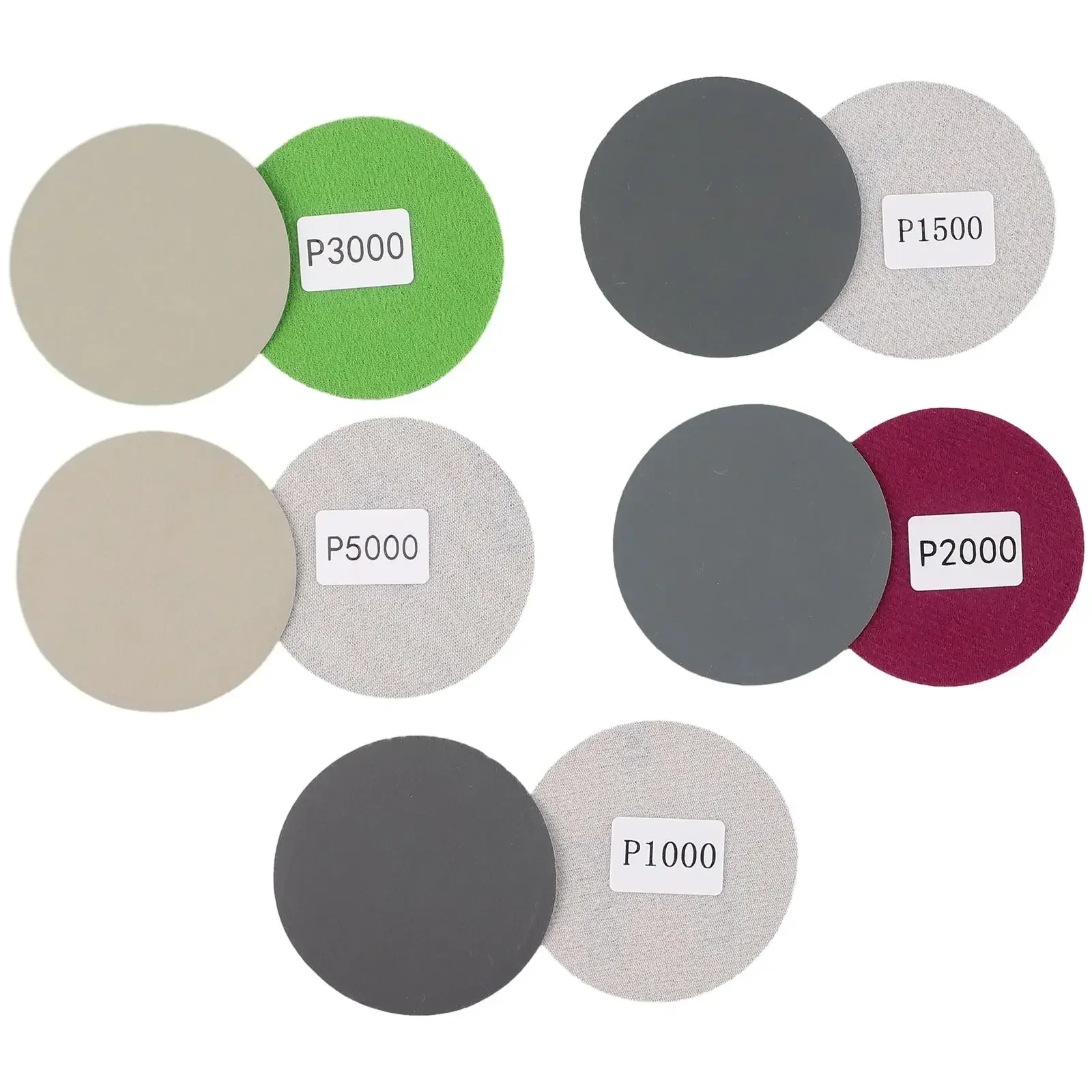 

25 шт., 3 дюйма, 75 мм, круглая наждачная бумага, влажный и сухой шлифовальный диск, песчаная листовая подушечка, зернистость 1000-5000, полировальная подушечка для металла, шлифовальный инструмент