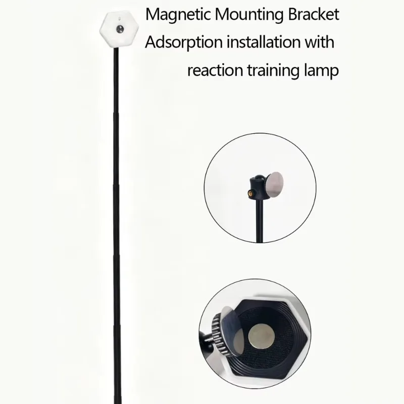 1.4m Aluminum Alloy Black Extendable Portable Floor Stand (Specialized for Reaction Training Lights, Excluding Light)