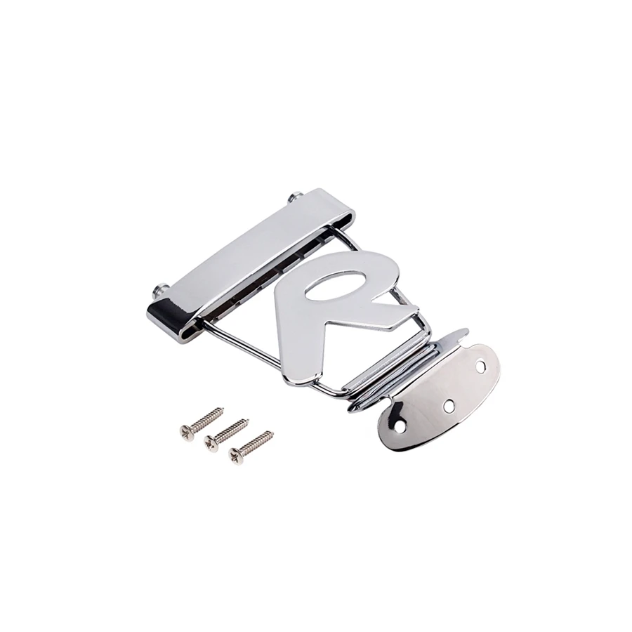 for 6 String Trapeze Tailpiece Adjustable Guitar Tailpiece Bridge with Screws for Archtop Jazz Bass Guitar