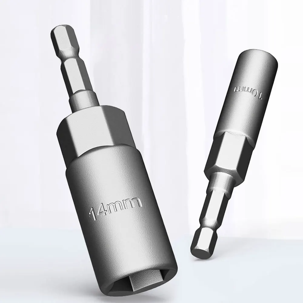 Prodrills 10/15 Pcs 80mm Length Deepen Power Nut Driver Drill Bit Set 5.5-19MM Impact Socket Adapter For Power Tools