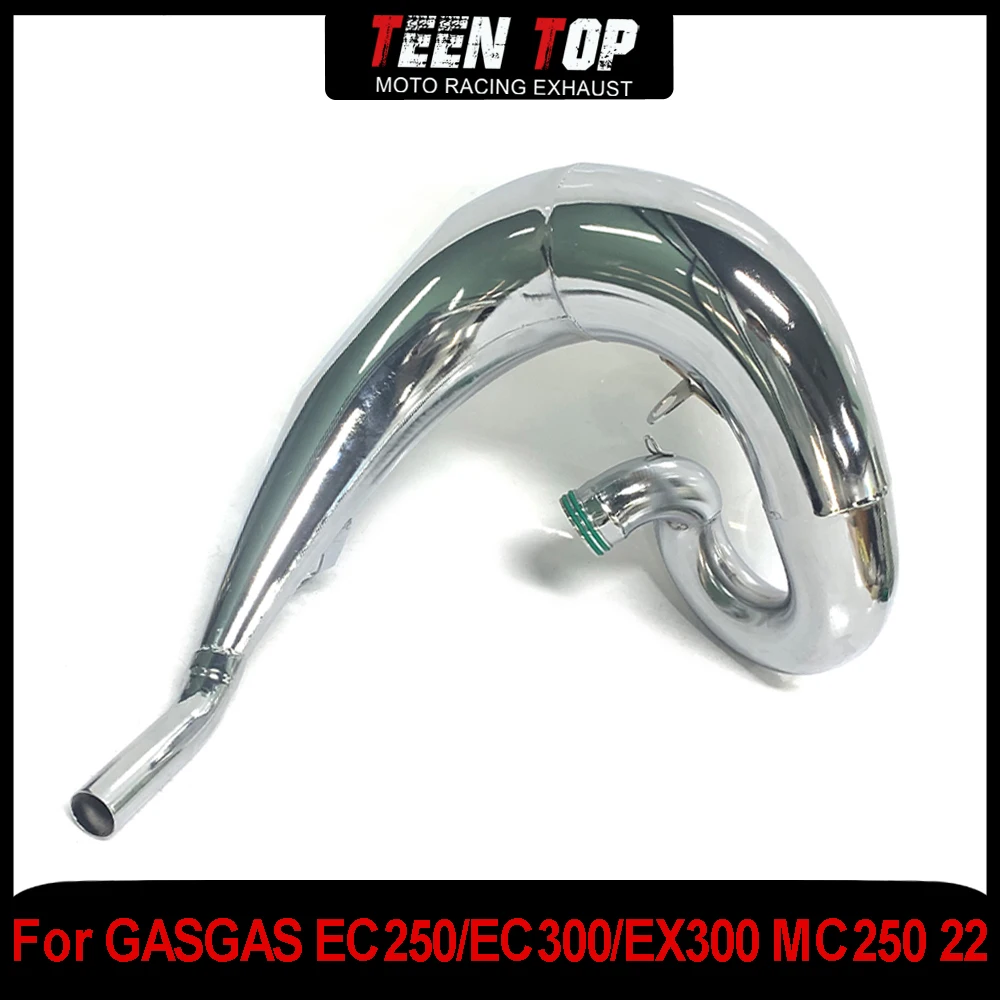 

Выхлопной коллектор для внедорожного велосипеда для GAS GAS EC250/EC300/EX300 MC250, выхлопное колено EX250 2022, мягкая сталь, выхлопная труба мотоцикла