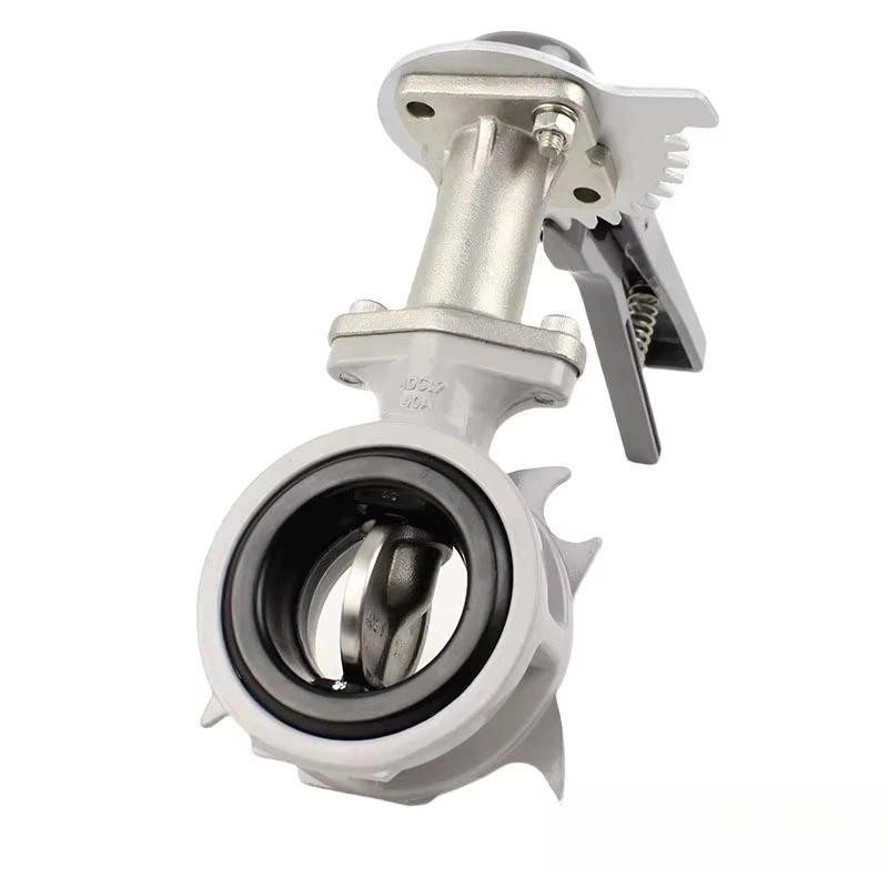 Original Japan Aluminum Alloy Handle Wafer Butterfly Valve 10ALM-N-LUE ADC12 Manual For Water Supply Air Conditioning DN40-DN150