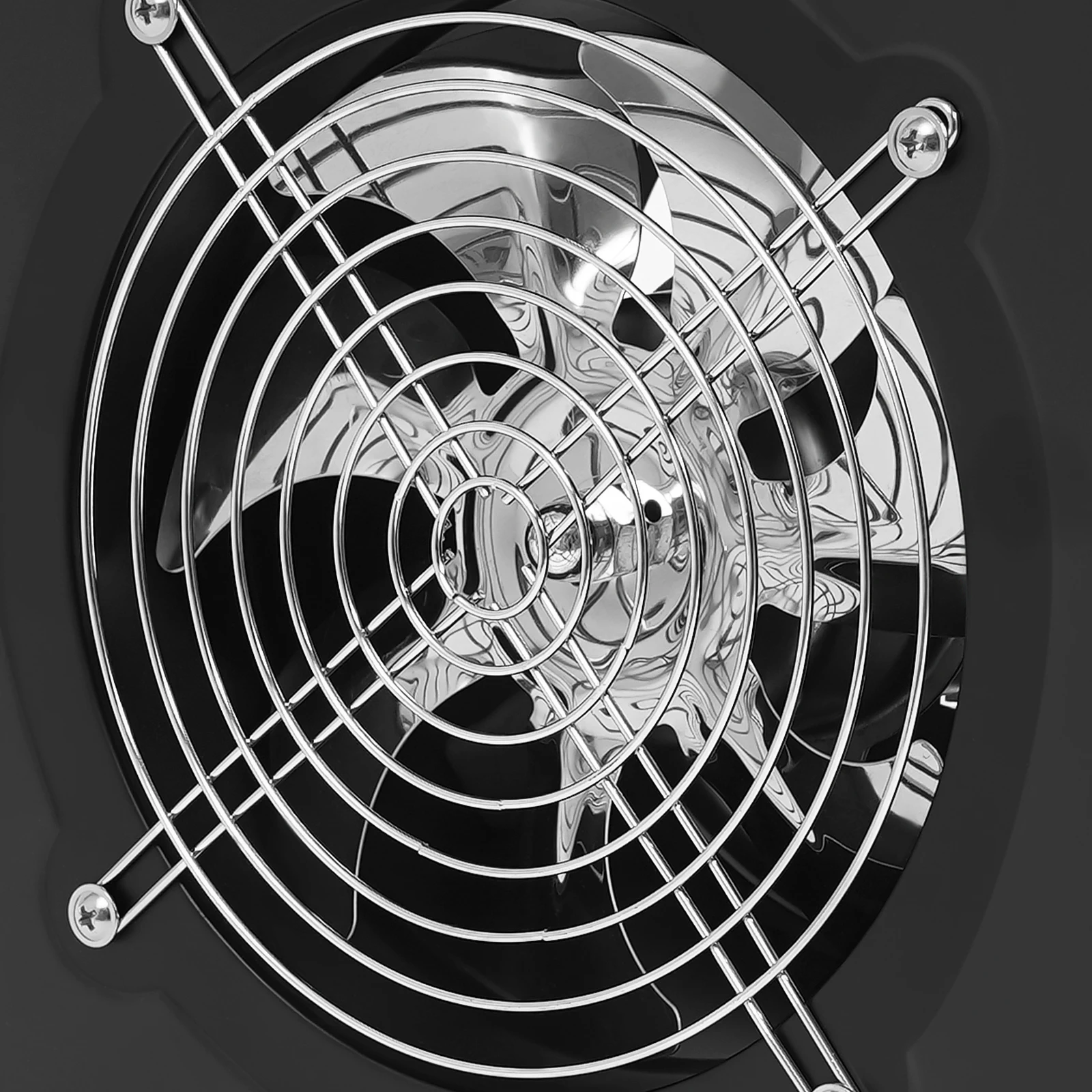 7인치 배기 팬, 9.06×9.06×5.51인치 벽걸이형 환풍기 50W, 금속 배기 팬, 저소음, 쉬운 설치를 위한 사전 천공됨