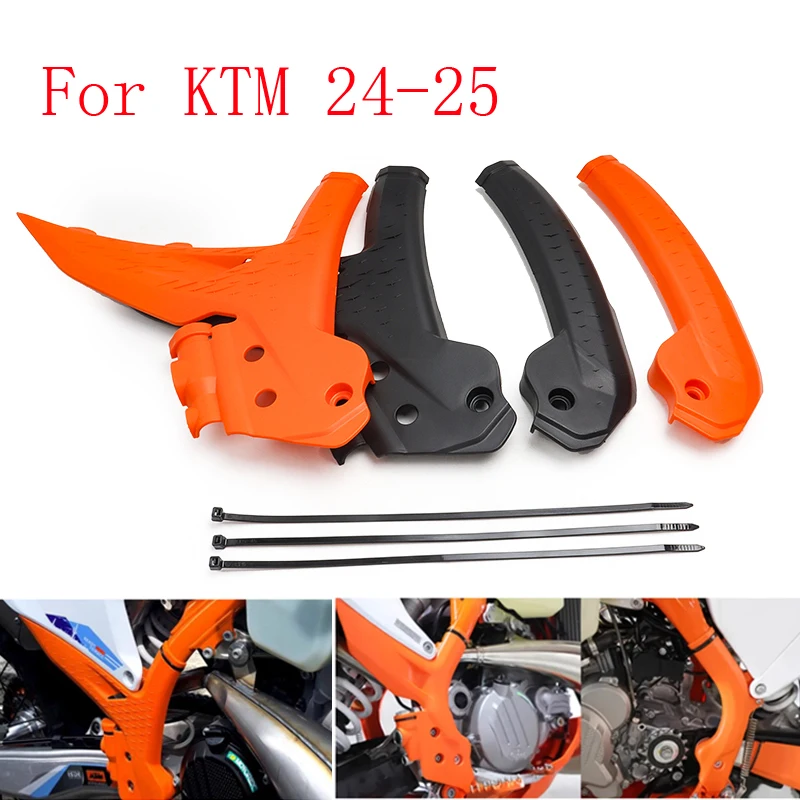 

For KTM SX SXFXC XCW XCF EXC EXCF XWF 125 250 300 350 450 500 EC EX ES MC 250F 350F 2024 2025 Motorcycle Frame Guard Protection