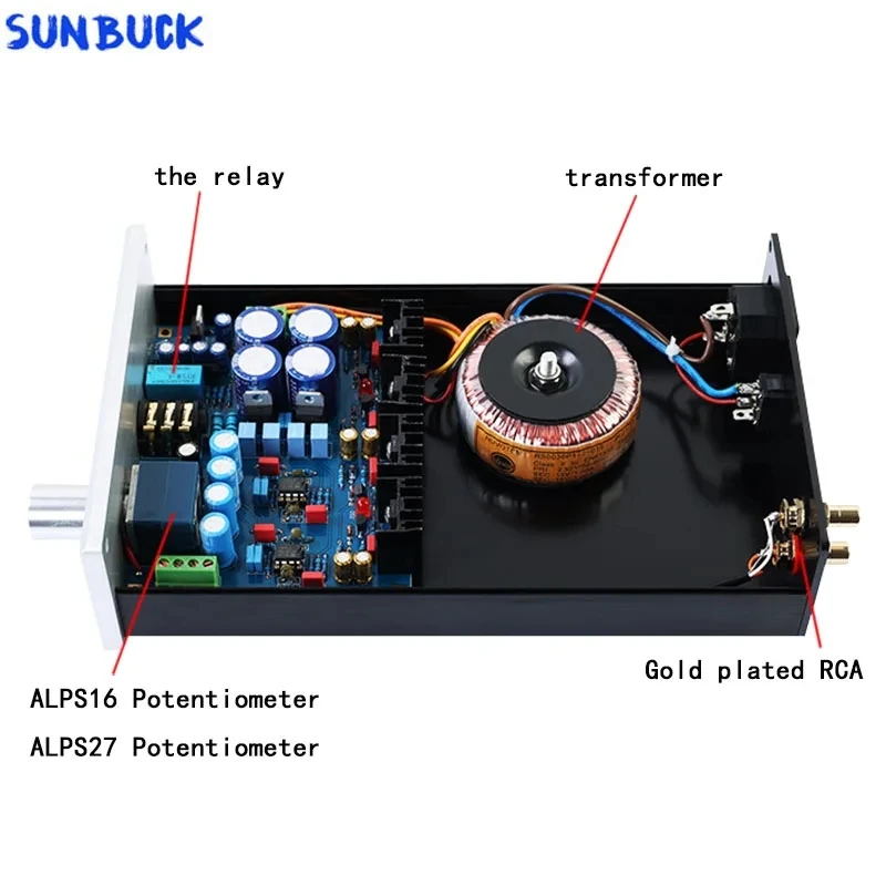 SUNBUCK refers to the German Beyerdynamic A1 Amp HD650 high-thrust Amp Headphone Amplifier Audio