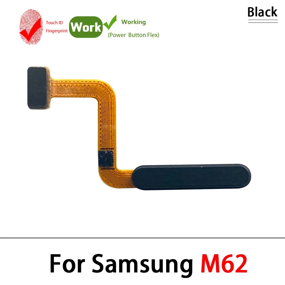 Home Button Flex Cable For Samsung M31 M31S M51 M62 M14 M23 5G Fingerprint with Power Button Touch Sensor Flex Ribbon