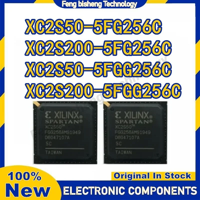 XC2S50-5FG256C XC2S50-5FGG256C XC2S200-5FG256C XC2S200-5FGG256C XC2S50-5FG256 XC2S200-5FG256 XC2S50 XC2S200 XC IC رقاقة BGA256