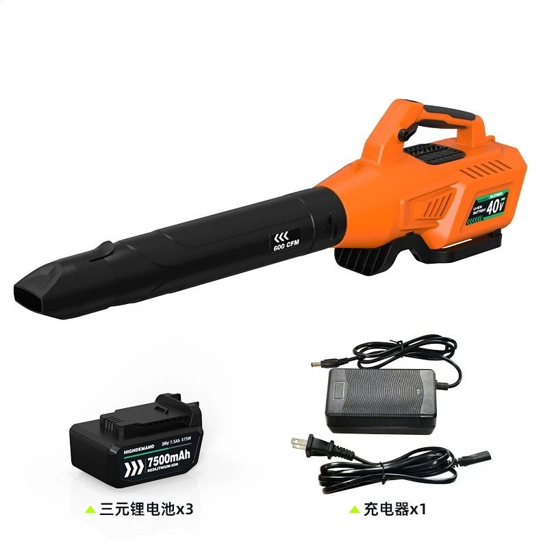 

2025 Electric hair dryer outdoor charging lithium battery blower wireless high-volume fan leaf blower for blowing aircraft storm