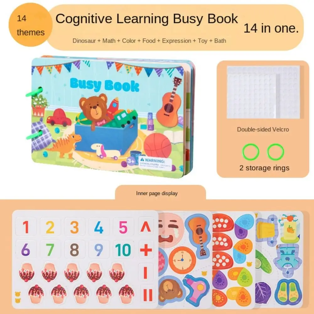 Collage répété Montessori silencieux livre occupé éducation Cognition Classification des couleurs bricolage pâte matériel Kit papier bricolage