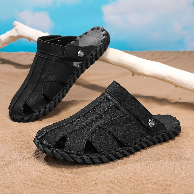 

Мужские сандалии, удобные повседневные уличные легкие нескользящие дышащие летние быстросохнущие сандалии для мужчин