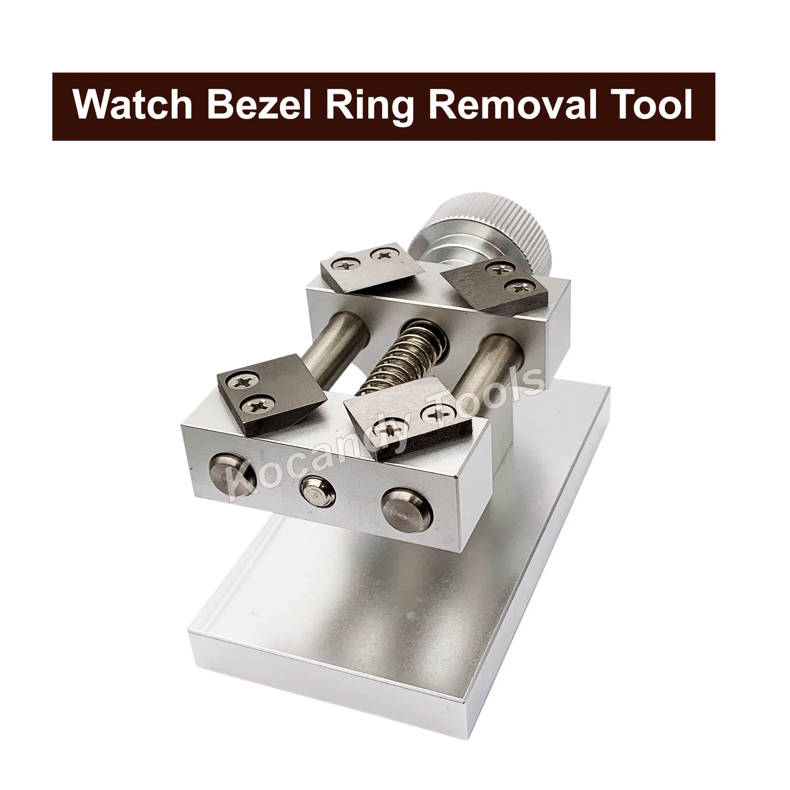 เครื่องมือซ่อมถอดแหวนกรอบนาฬิกาแบบมืออาชีพกล่องใส่นาฬิกากรอบสี่เหลี่ยมที่เปิดด้านหลังเครื่องมือช่าง