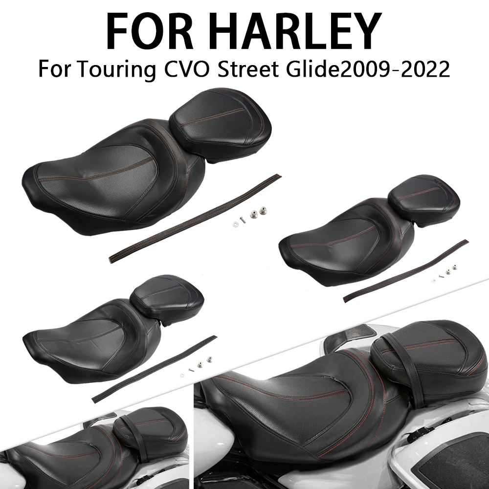 

Motorcycle Accessories Two-Up Driver Passenger Seat Fit For Harley Touring Road King Street Glide 2009 - 2024