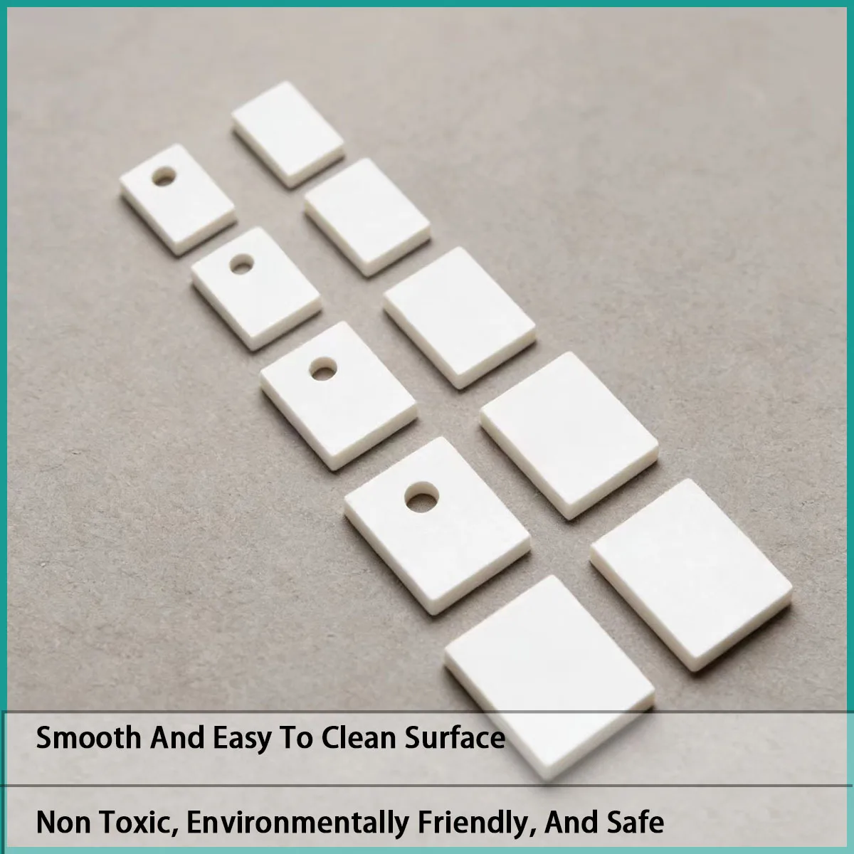 Thickness 1mm/0.635mm perforated/non perforated alumina ceramic gasket used in electronics, chemical, semiconductor, etc