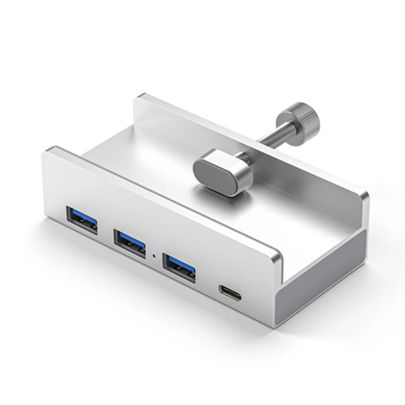 (NEW) USB 3.0 Type C HUB Aluminum Alloy External Multiports Splitter High Speed Expansion 5GBPS Data Transmission For Desktop