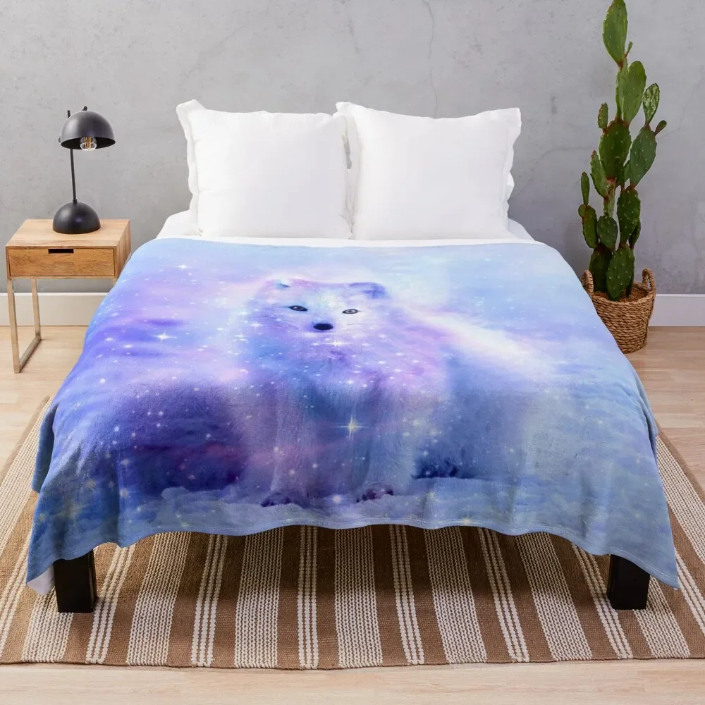 

Arctic Iceland Fox Throw Blanket Lightweight Warm Blanket for Indoor Outdoor Use